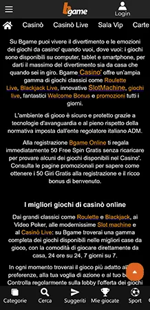 bgame come prelevare