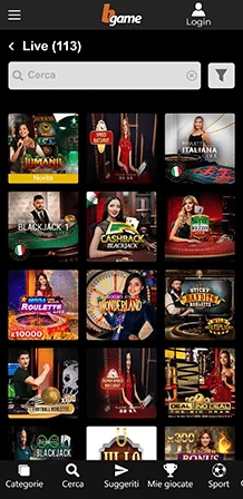 bgame giochi del casino